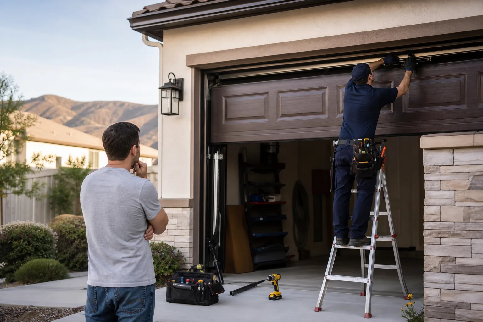 DIY vs. Professional Garage Door: What Newhall Homeowners Should Know